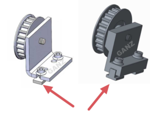 Deflect Pulley Metal Bracket - GEZE - ganzdoor.eu