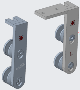 GGS glass holder Slimdrive SL - GEZE - ganzdoor.eu